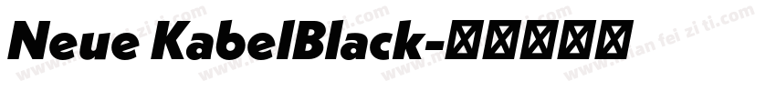 Neue KabelBlack字体转换